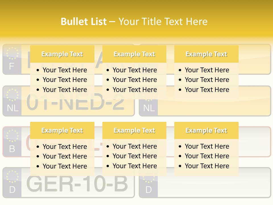 Germany License Traffic PowerPoint Template