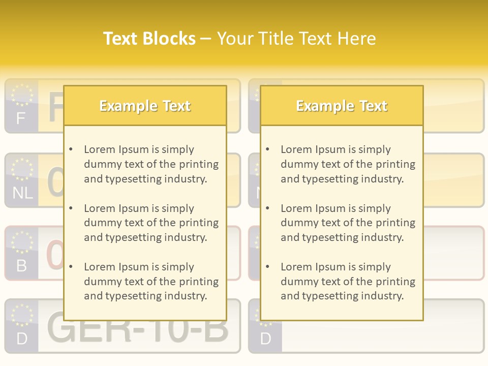 Germany License Traffic PowerPoint Template