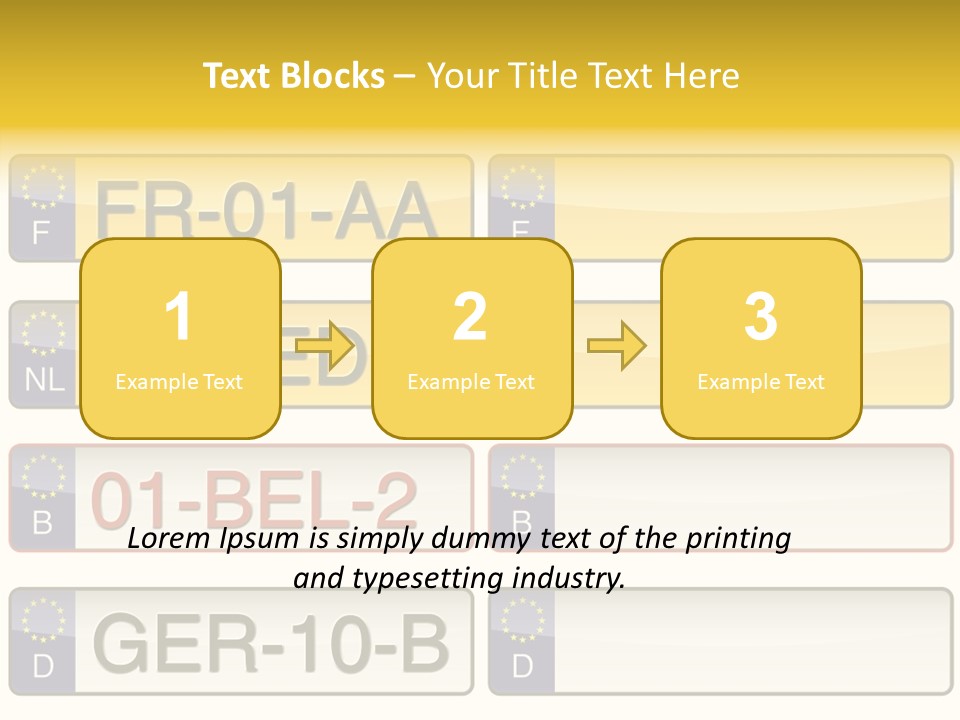 Germany License Traffic PowerPoint Template