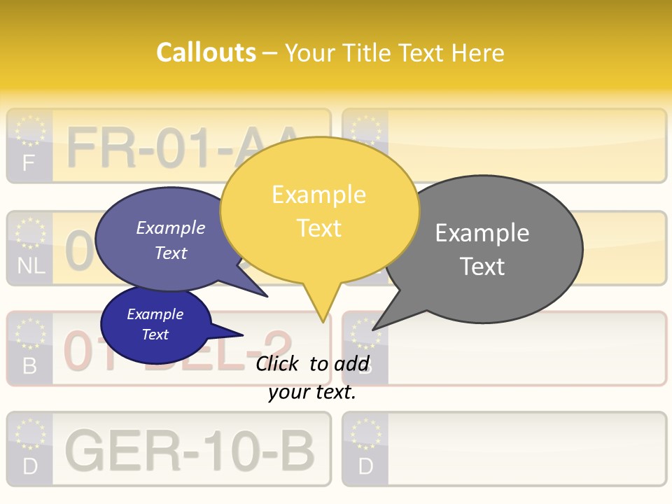 Germany License Traffic PowerPoint Template