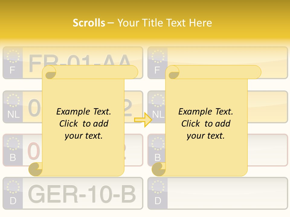 Germany License Traffic PowerPoint Template