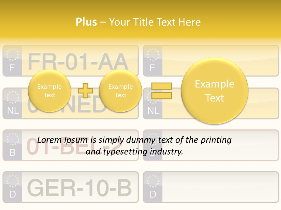 Germany License Traffic PowerPoint Template