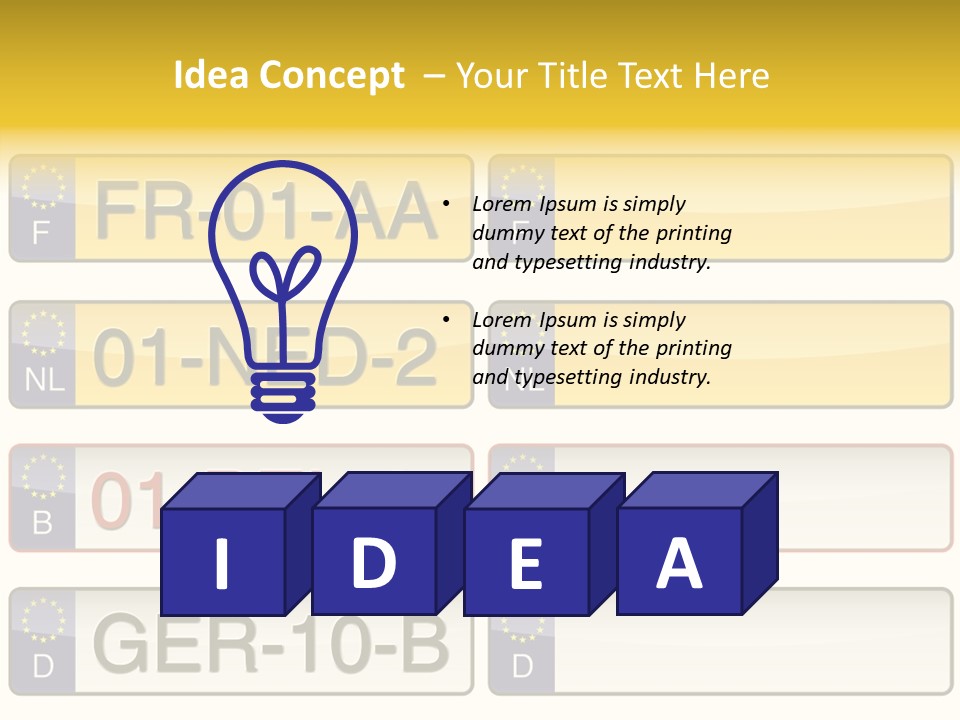 Germany License Traffic PowerPoint Template