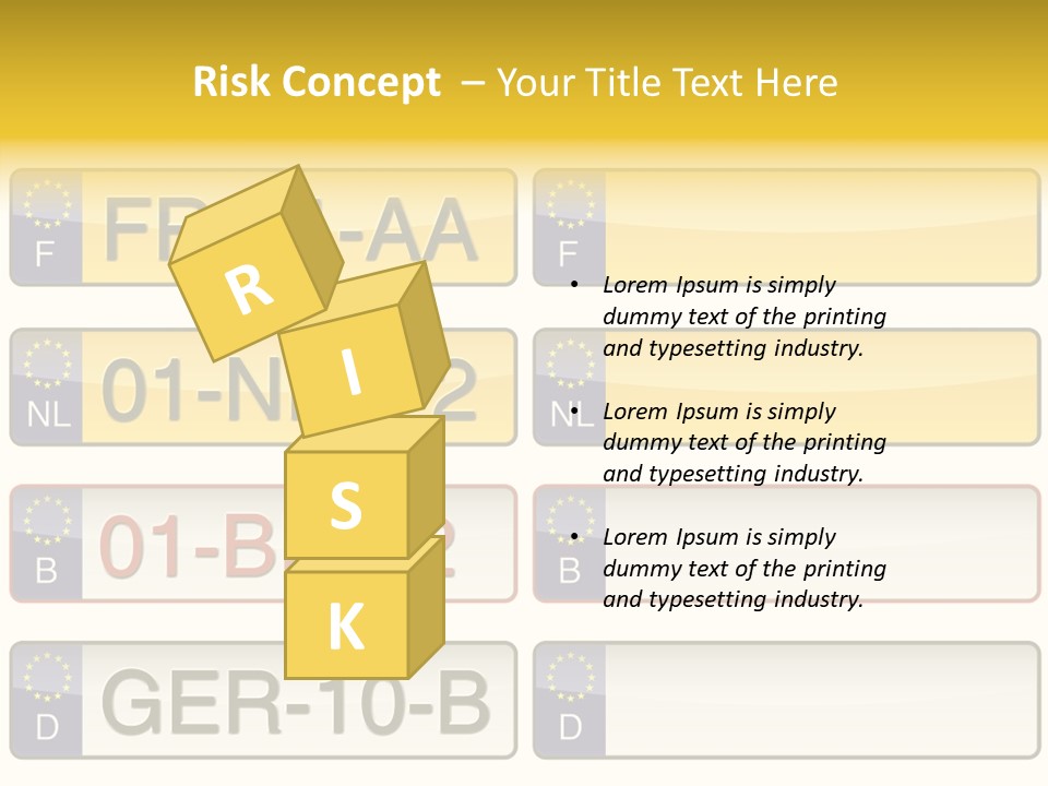 Germany License Traffic PowerPoint Template