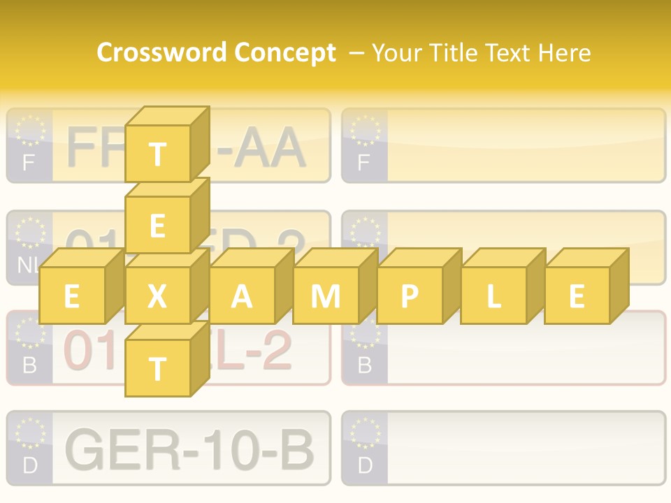 Germany License Traffic PowerPoint Template