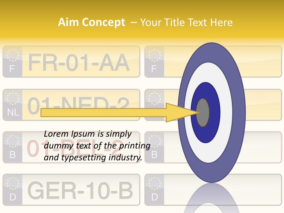 Germany License Traffic PowerPoint Template