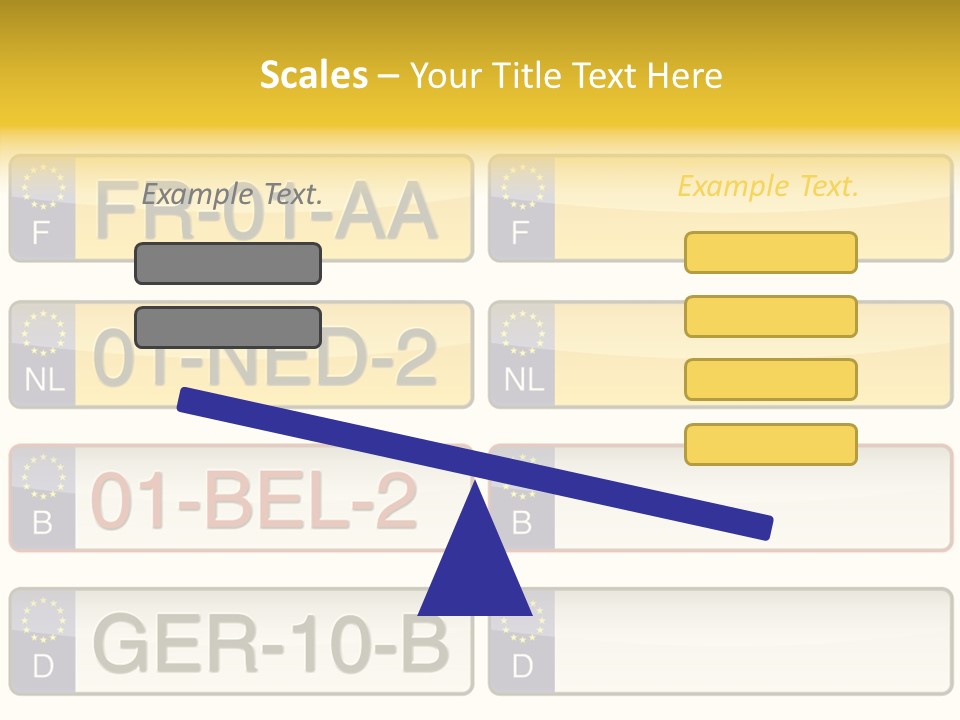 Germany License Traffic PowerPoint Template