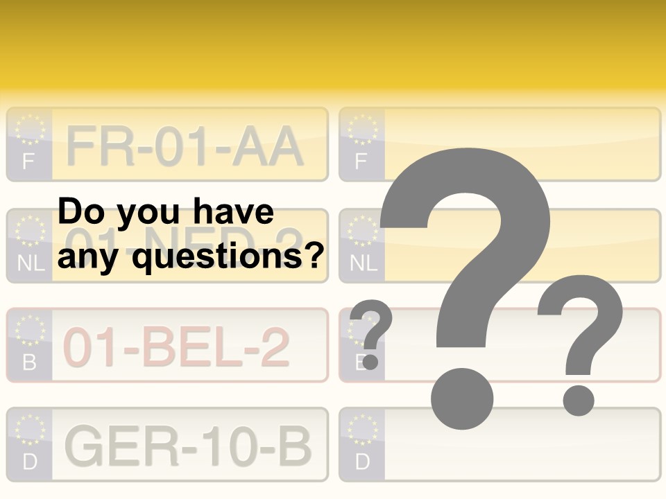 Germany License Traffic PowerPoint Template