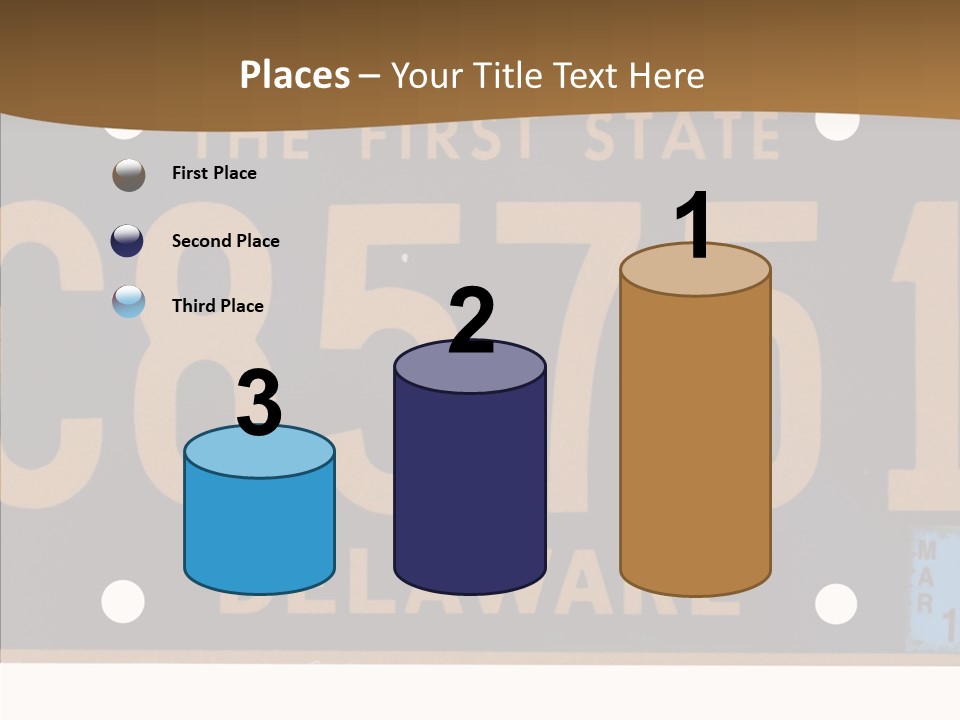 Truck Sign Number PowerPoint Template