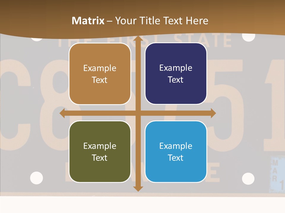 Truck Sign Number PowerPoint Template