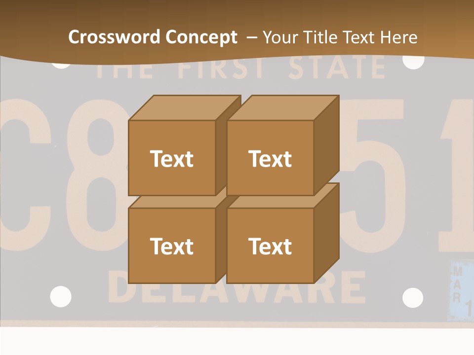 Truck Sign Number PowerPoint Template