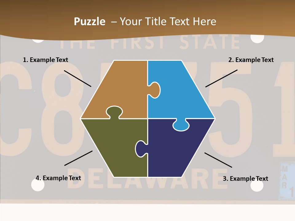 Truck Sign Number PowerPoint Template