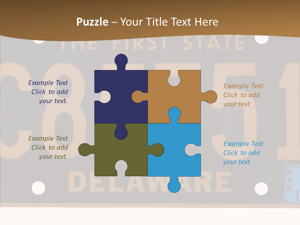 Truck Sign Number PowerPoint Template