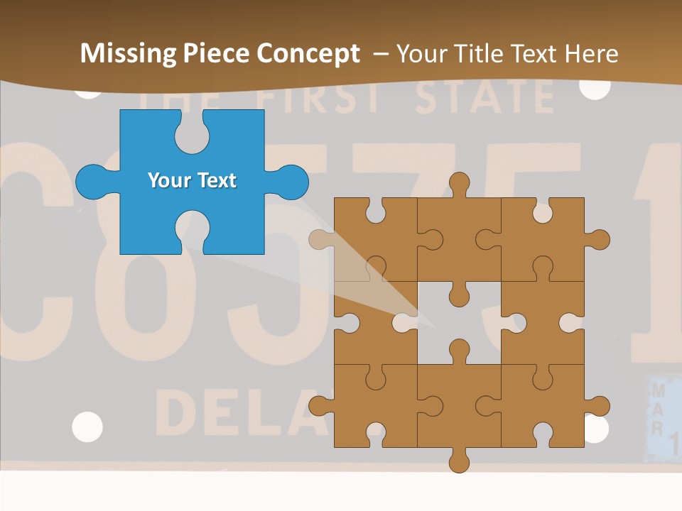 Truck Sign Number PowerPoint Template