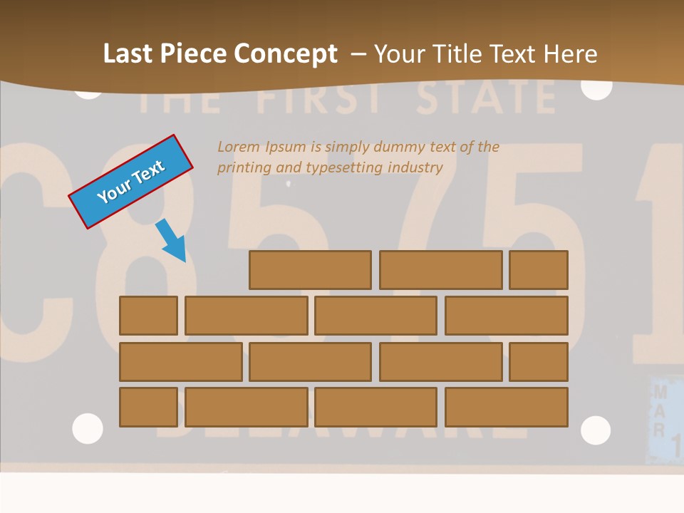 Truck Sign Number PowerPoint Template