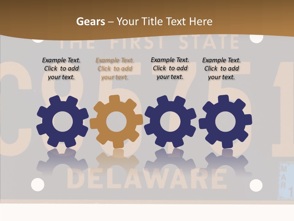 Truck Sign Number PowerPoint Template