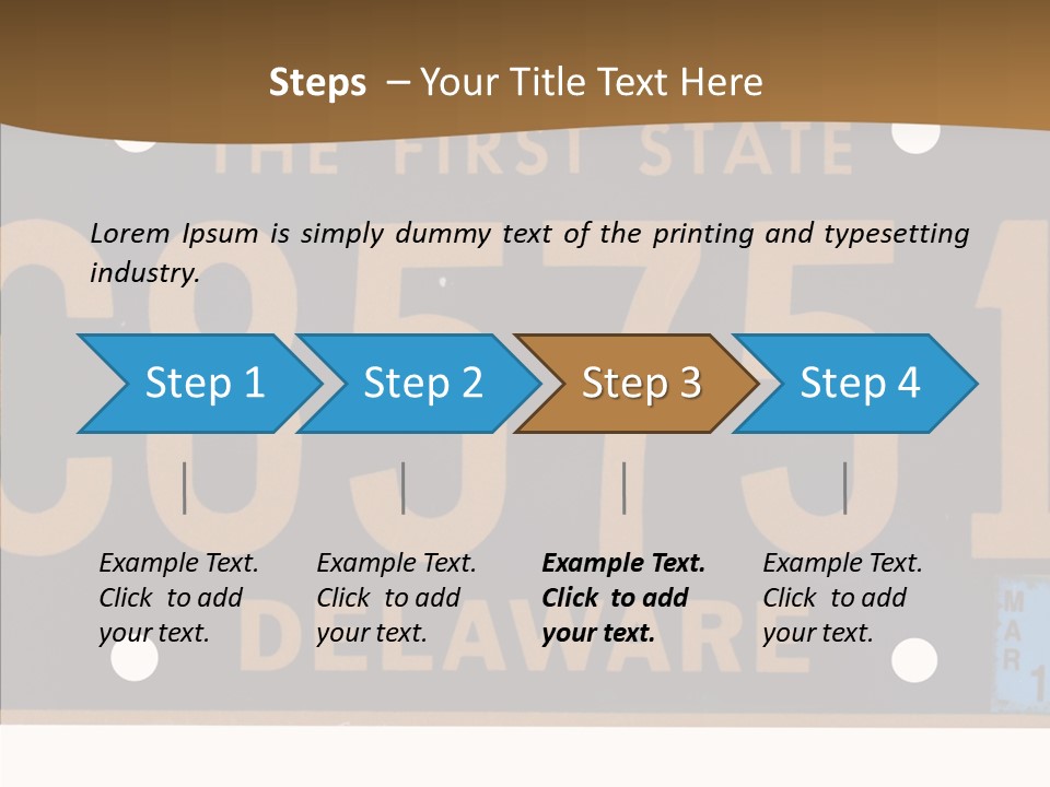 Truck Sign Number PowerPoint Template