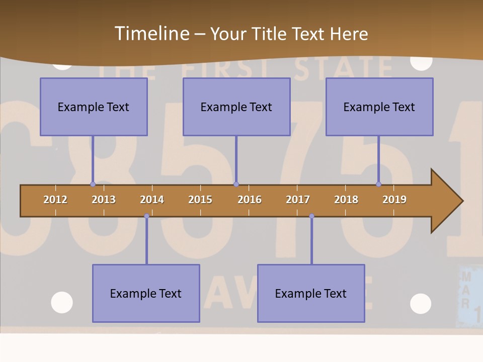 Truck Sign Number PowerPoint Template