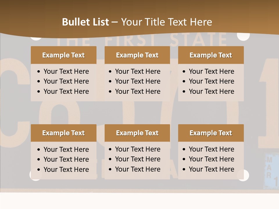 Truck Sign Number PowerPoint Template