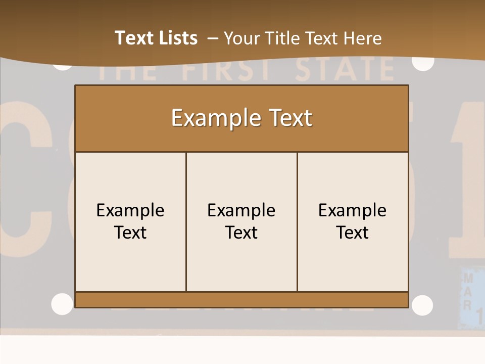 Truck Sign Number PowerPoint Template