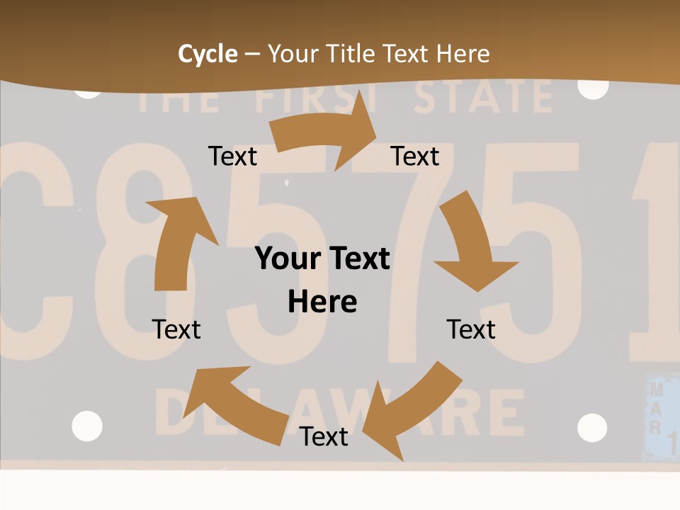 Truck Sign Number PowerPoint Template