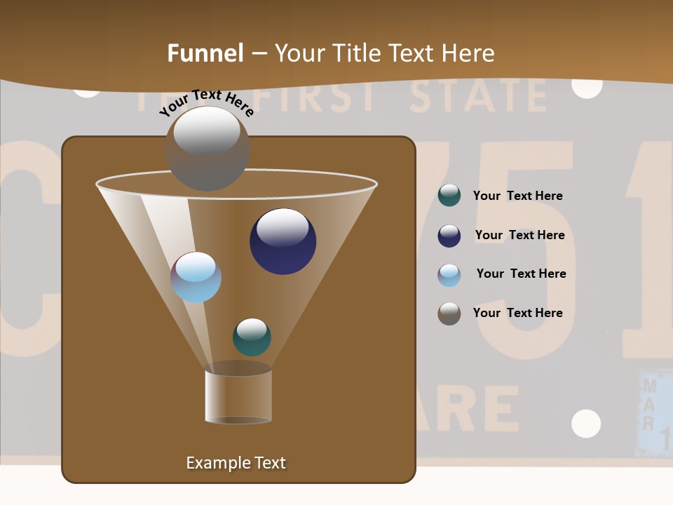 Truck Sign Number PowerPoint Template