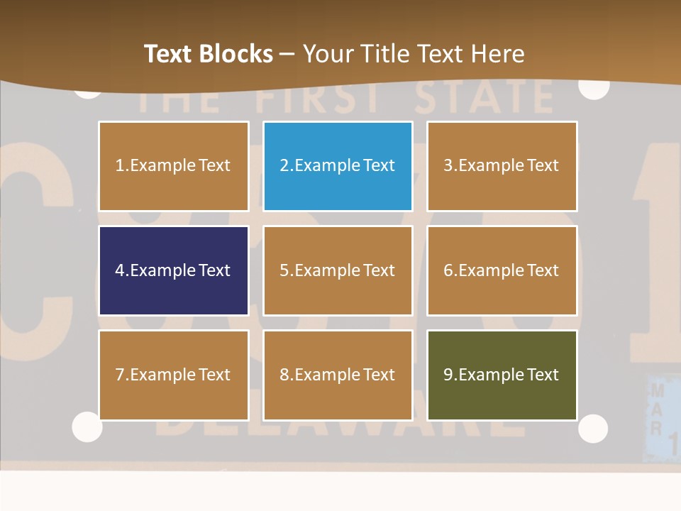 Truck Sign Number PowerPoint Template