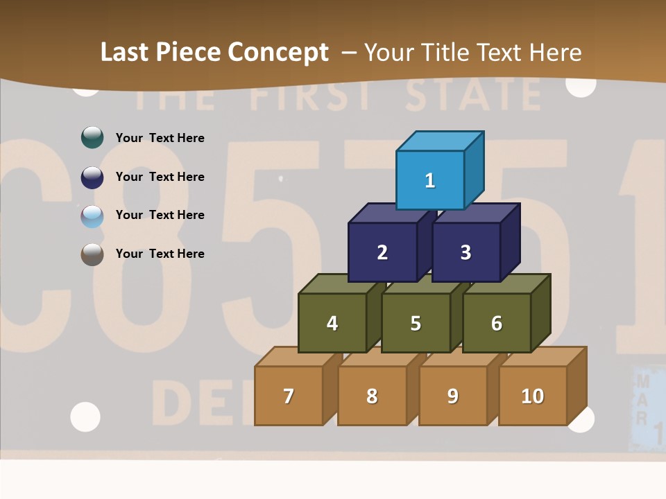 Truck Sign Number PowerPoint Template