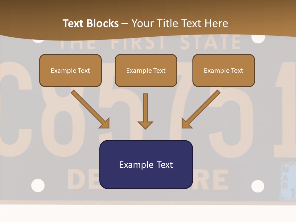 Truck Sign Number PowerPoint Template