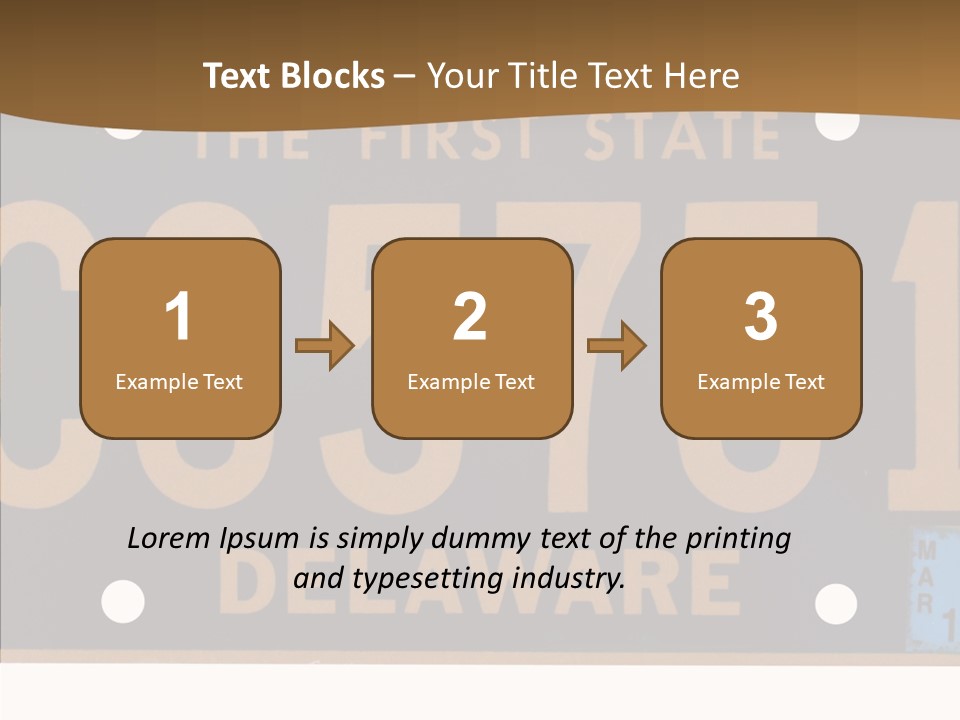 Truck Sign Number PowerPoint Template