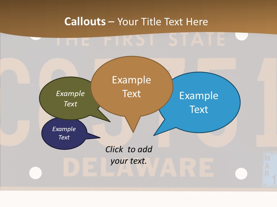 Truck Sign Number PowerPoint Template
