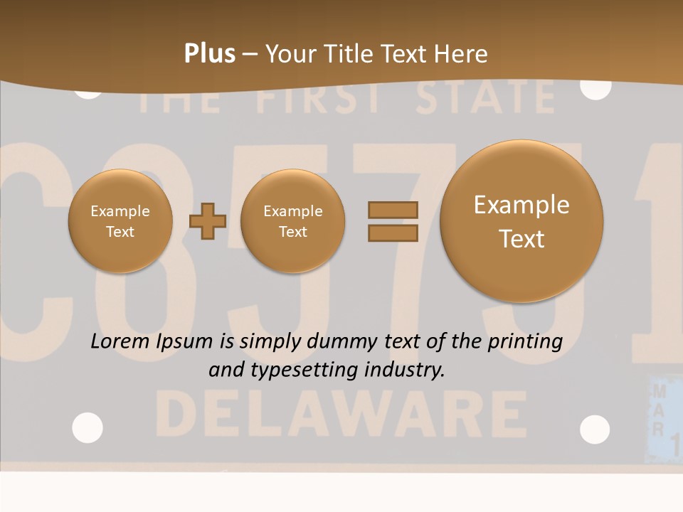 Truck Sign Number PowerPoint Template