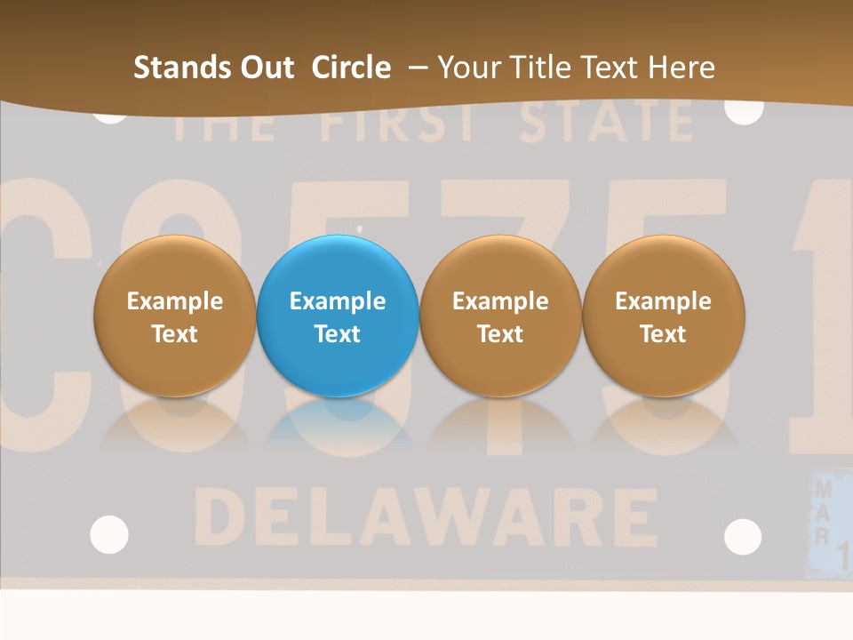 Truck Sign Number PowerPoint Template