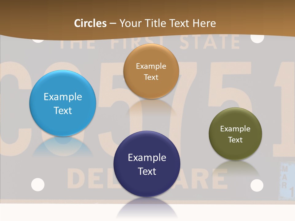 Truck Sign Number PowerPoint Template