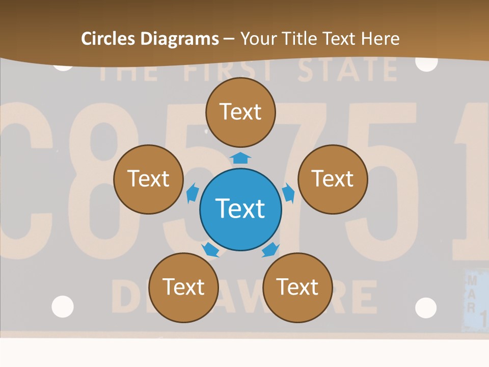 Truck Sign Number PowerPoint Template