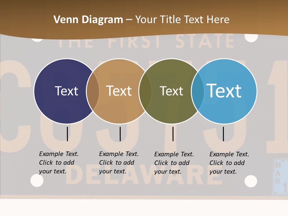 Truck Sign Number PowerPoint Template