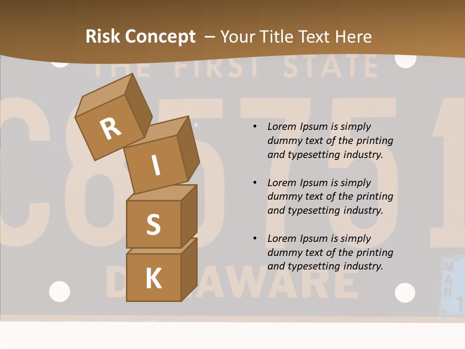 Truck Sign Number PowerPoint Template