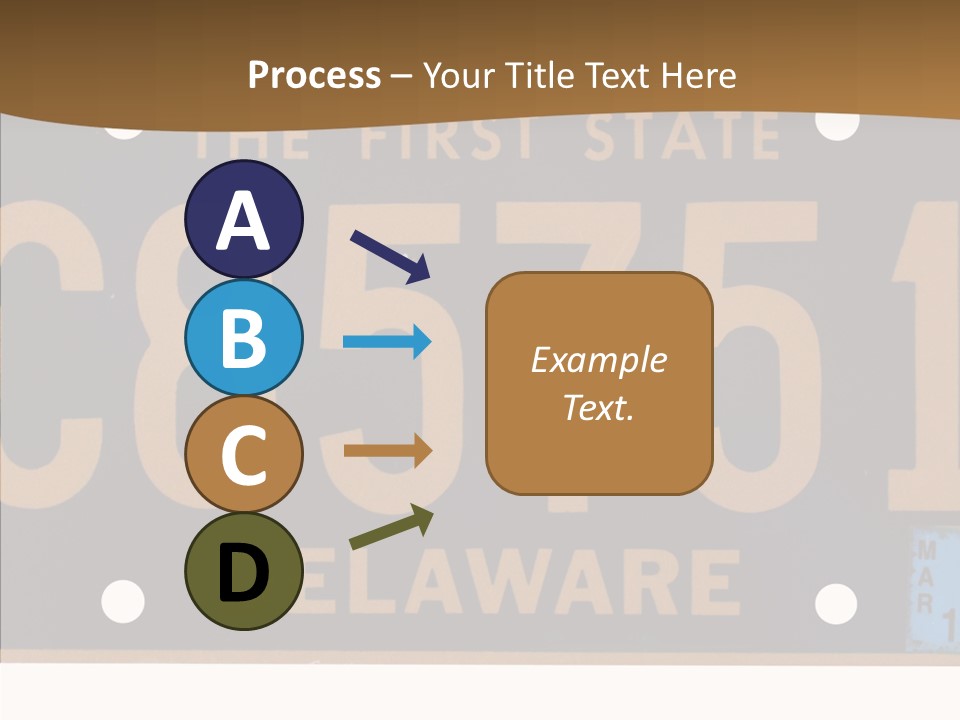 Truck Sign Number PowerPoint Template