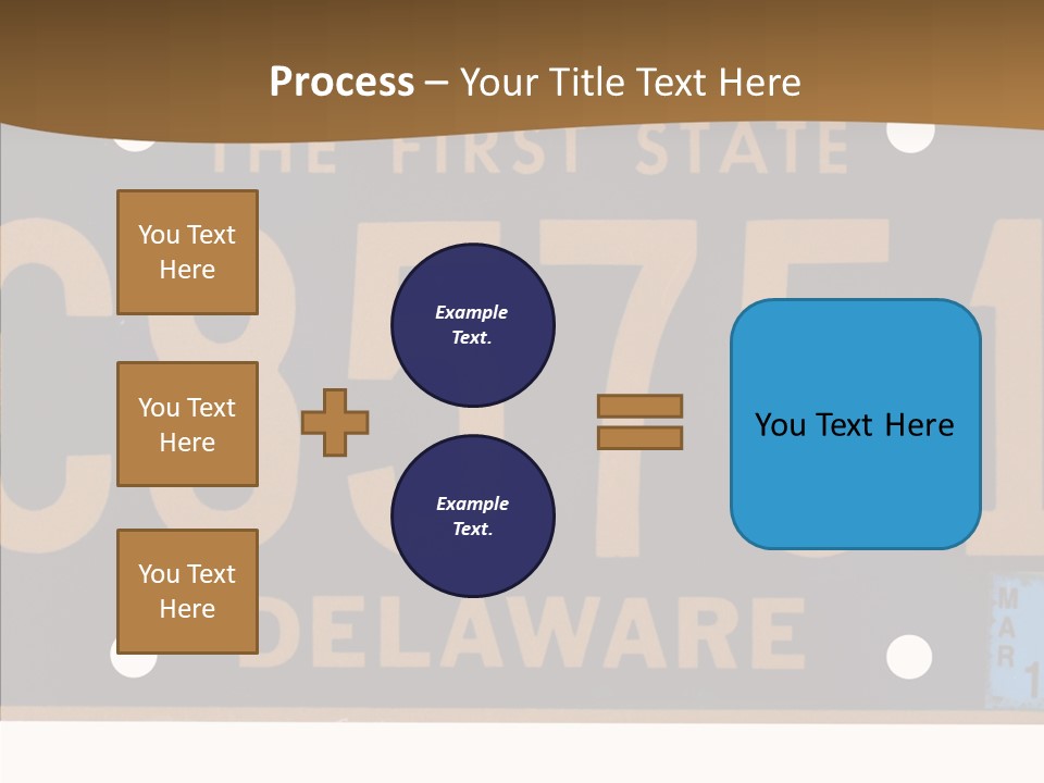 Truck Sign Number PowerPoint Template