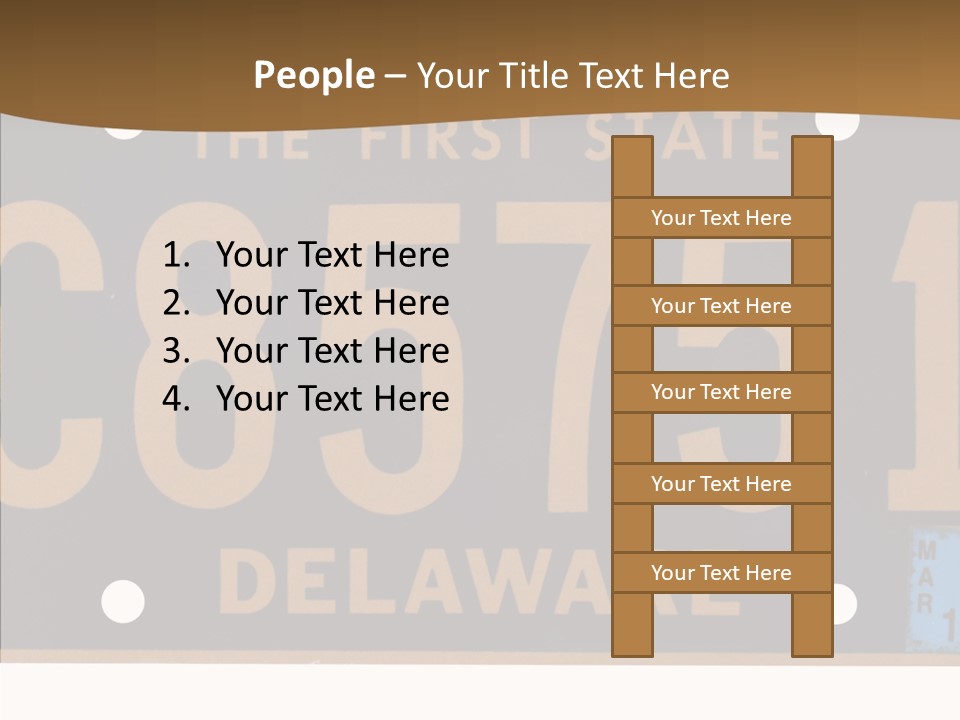 Truck Sign Number PowerPoint Template