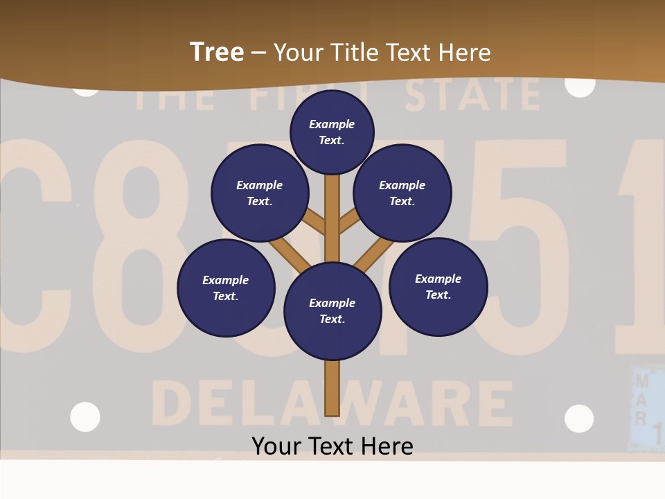 Truck Sign Number PowerPoint Template