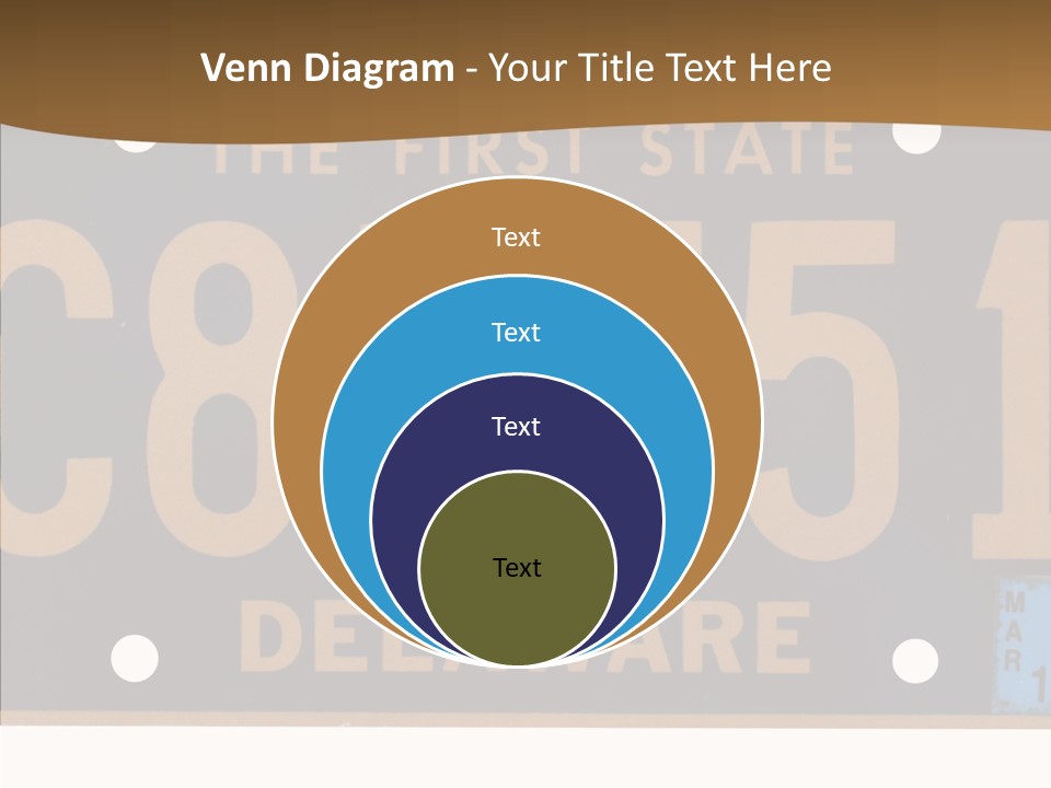 Truck Sign Number PowerPoint Template