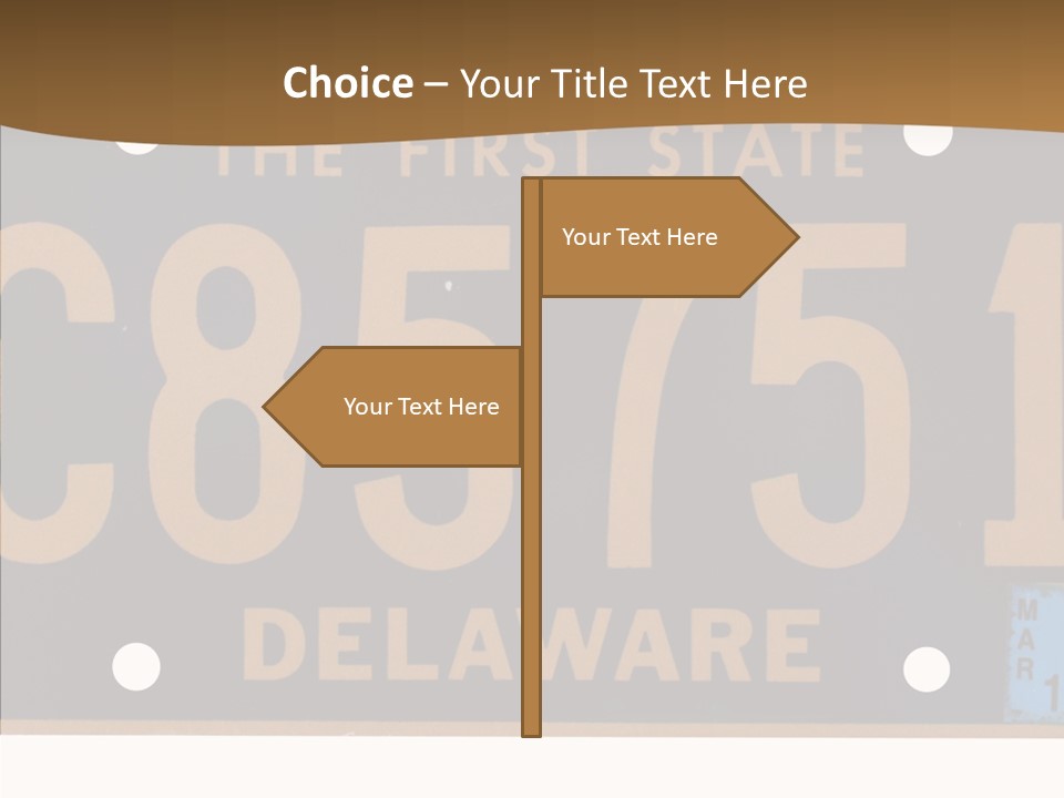 Truck Sign Number PowerPoint Template