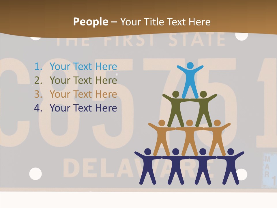 Truck Sign Number PowerPoint Template