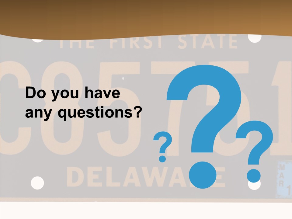 Truck Sign Number PowerPoint Template