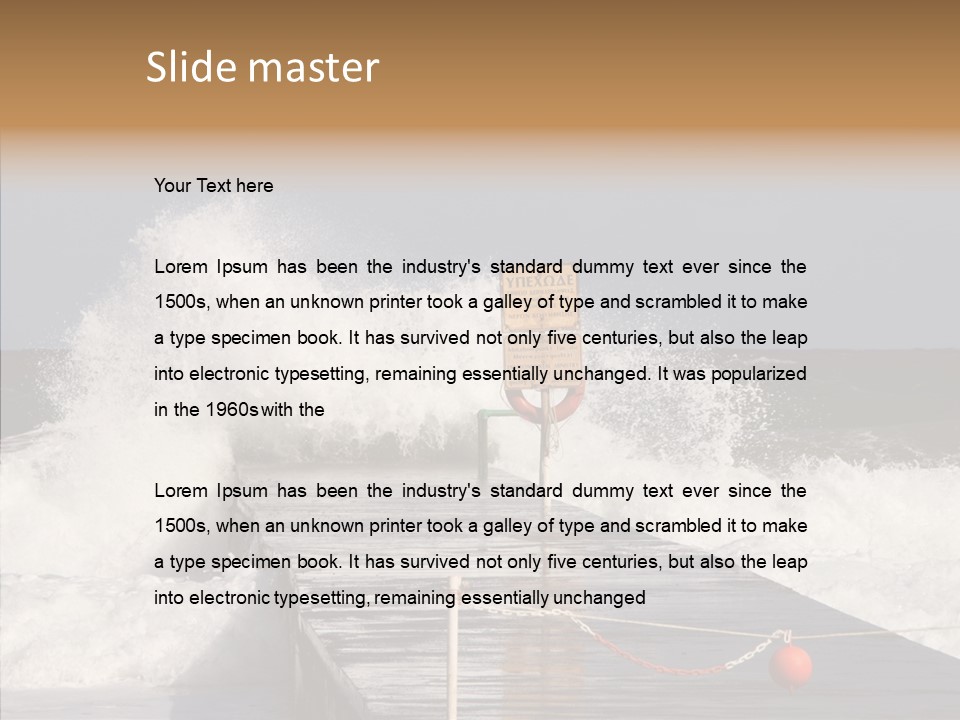 Spray Water Warning PowerPoint Template