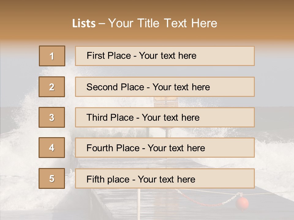Spray Water Warning PowerPoint Template