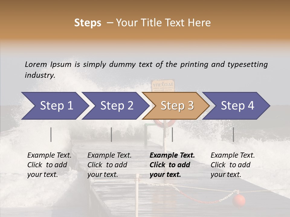 Spray Water Warning PowerPoint Template