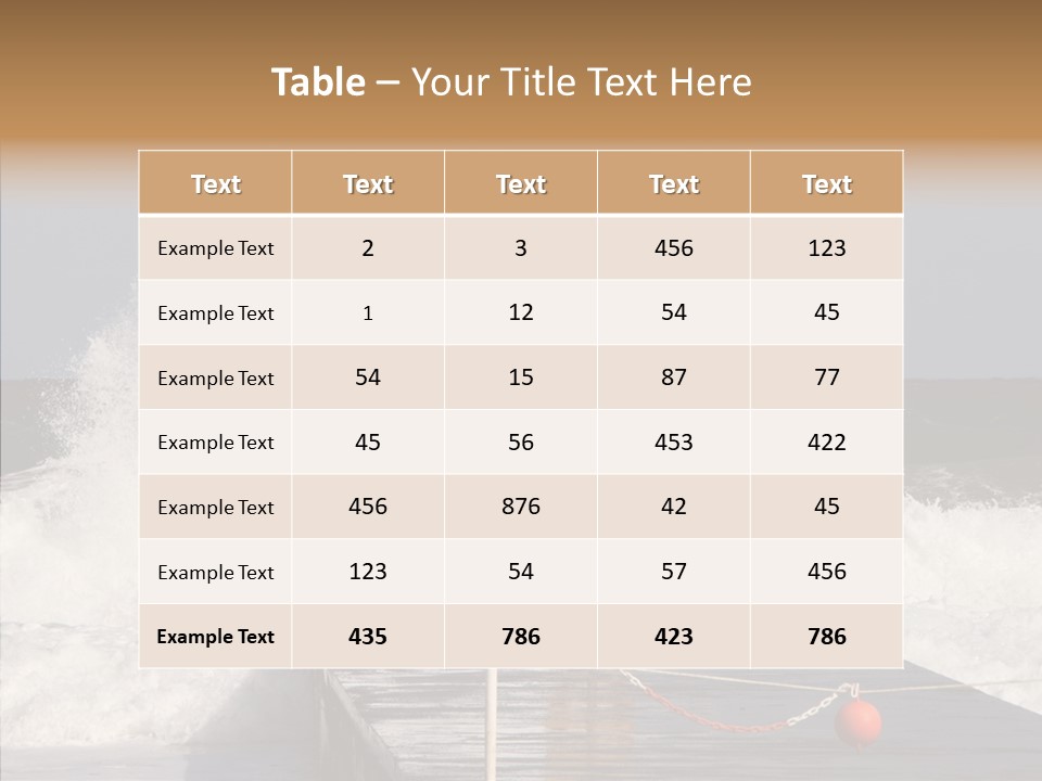 Spray Water Warning PowerPoint Template