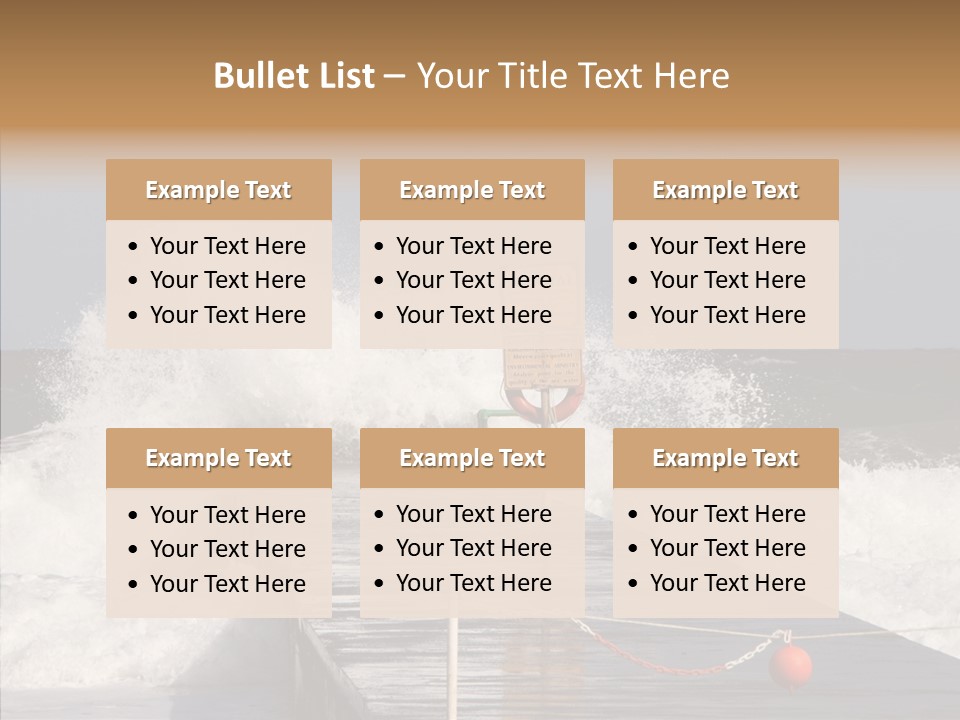 Spray Water Warning PowerPoint Template